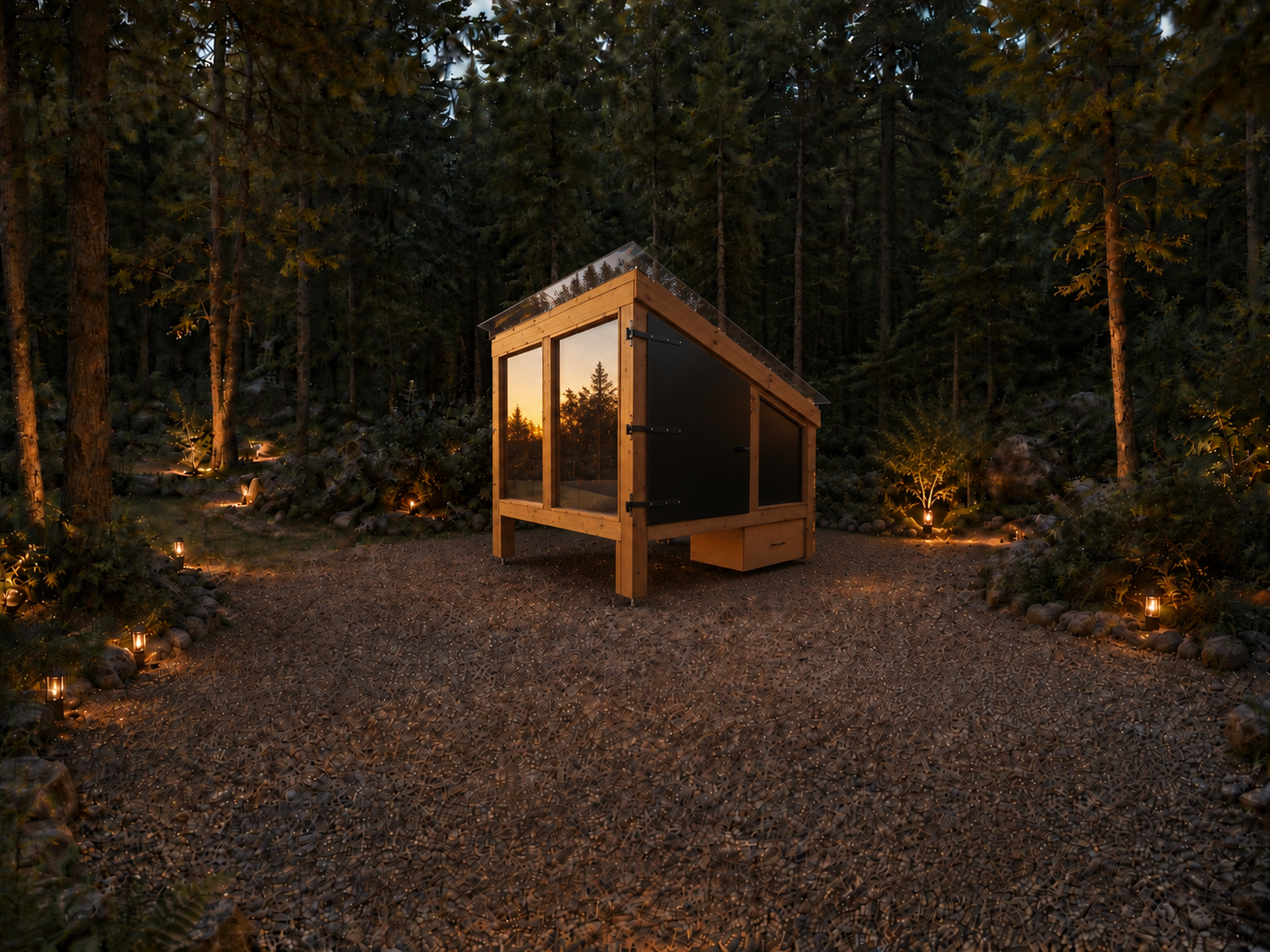 Skyroom immersa nel bosco